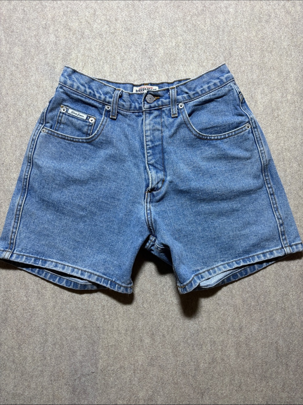 Classic Blue Denim Jean Shorts - Women